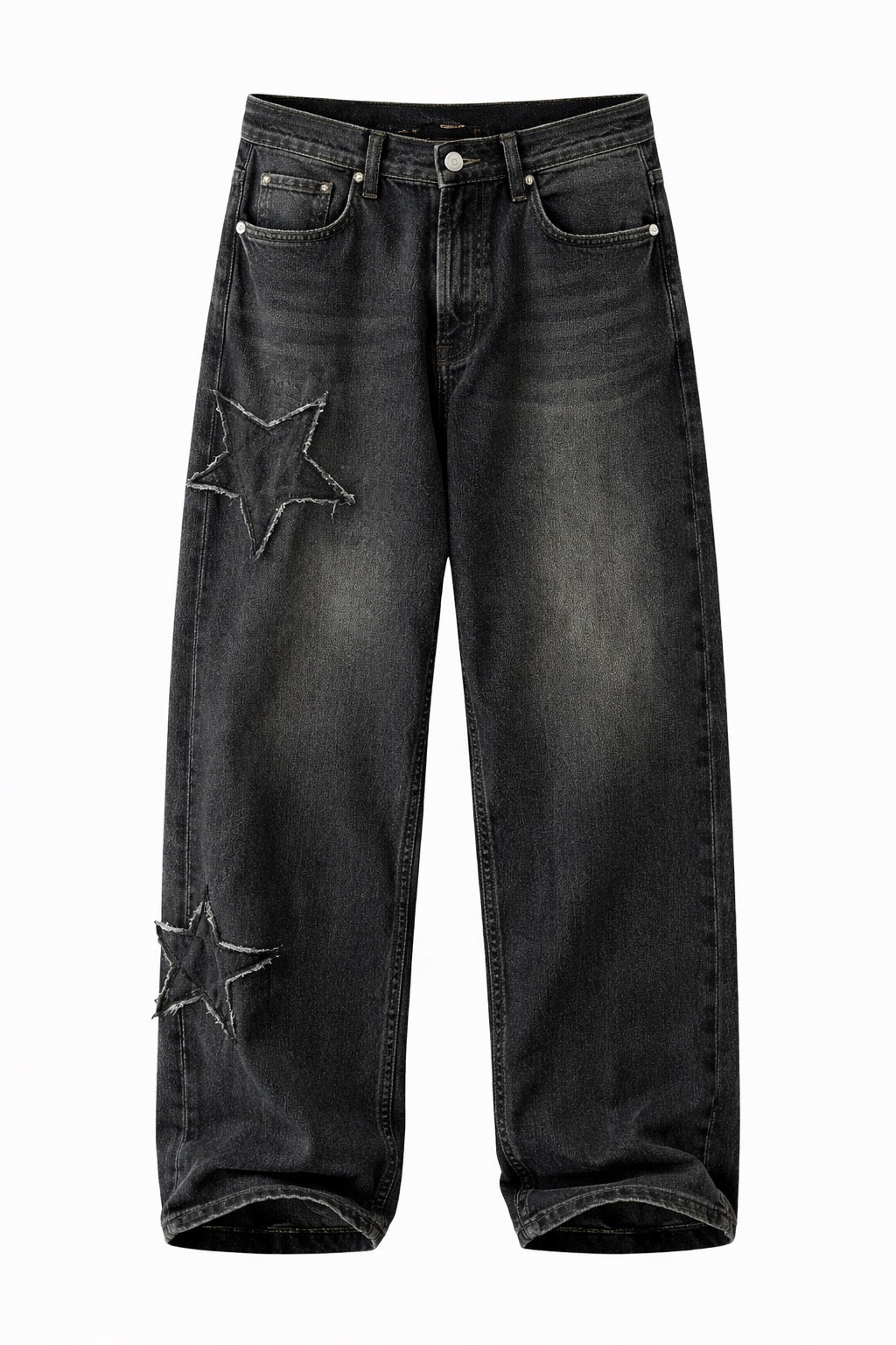 Jean Wide Leg Noir “Étoile”